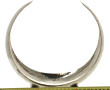Coupe en forme de lune en métal argenté 