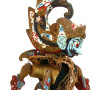 Lot de 3 marionnettes asiatiques ancienn