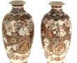 JAPON début Xxème - Paire de vases en cé