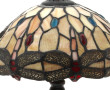 Lampe à poser, abat-jour vitrail dans le