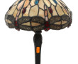 Lampe à poser, abat-jour vitrail dans le