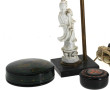 Lot de 4 boîtes en laque (2) et métal (