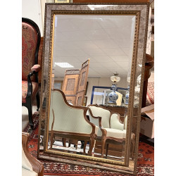 Grand miroir biseauté de forme rectangul