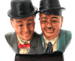 LAUREL et HARDY - Sujet en céramique pol