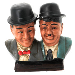 LAUREL et HARDY - Sujet en céramique pol