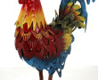 COQ décoratif en métal polychromé, trava
