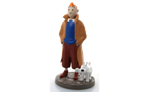 TINTIN - Grand sujet en filament peint à
