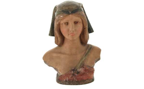 EGYPTIENNE - Buste de femme en plâtre pa
