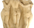 LES TROIS GRACES - Bas-relief en plâtre 