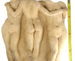LES TROIS GRACES - Bas-relief en plâtre 