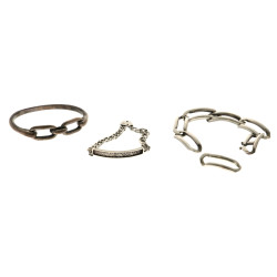 Bracelet ouvrant en argent poinçon crabe