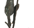 Grenouille, sujet en métal à patine vert
