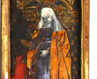 Triptyque en bois doré et émaux à décor 