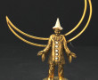 Petit sujet décoratif en métal doré en f