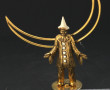 Petit sujet décoratif en métal doré en f