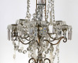 Girandole à 6 bras de lumière en métal, 