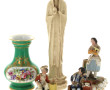 Lot comprenant : une statuette d'une Vie