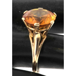 Bague en or jaune 18 carats, sertie d'un