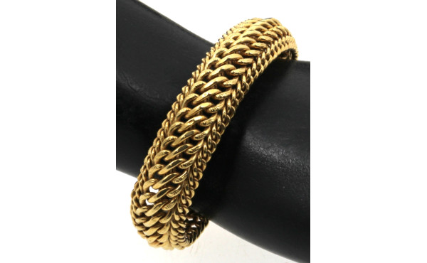 Bracelet en or jaune 18 carats, poinçon 