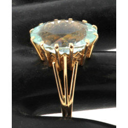 Bague en or jaune 18 cts, poinçon tête d