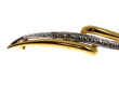 Broche deux ors 18 cts, poinçon tête d'a