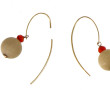 Paire de boucles d'oreilles en or jaune 