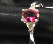 Bague en or gris 14 cts sertie d'une tou