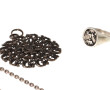 Lot de 3 bijoux en argent : 2 chaînes (L