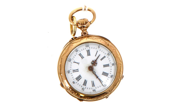 Montre gousset en or jaune 18 cts, poinç