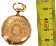 Montre gousset en or jaune 18 cts, poinç