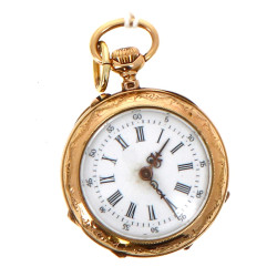 Montre gousset en or jaune 18 cts, poinç