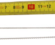Chaîne en or gris 18 cts, poinçon tête d