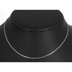 Chaîne en or gris 18 cts, poinçon tête d