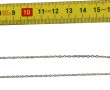 Chaîne en or gris 18 cts, poinçon tête d