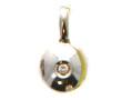 Pendentif en or gris 750ème serti d'un d