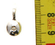 Pendentif en or gris 750ème serti d'un d