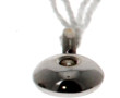 Pendentif en or gris 750ème serti d'un d