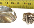 Lot de 3 bagues en argent 925ème (une av