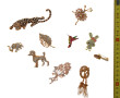 BROCHES - Lot de 10 broches fantaisie en