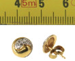 Paire de BO en or jaune 18 cts, poinçon 