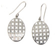 Paire de BO en or gris 9 cts (375ème), p