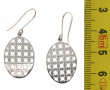 Paire de BO en or gris 9 cts (375ème), p