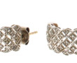 Paire de BO en or gris 18 cts (750ème), 