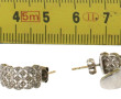 Paire de BO en or gris 18 cts (750ème), 