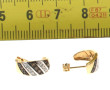 Paire de BO en or jaune 18 cts et petits