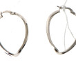 Paire de BO en or gris 750ème, poids 3,1