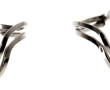 Paire de BO en or gris 750ème, poids 3,1