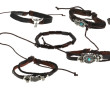 Lot de 9 bracelets en cuir, petit stock 