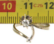 Bague en or jaune 18 cts, style "toi et 