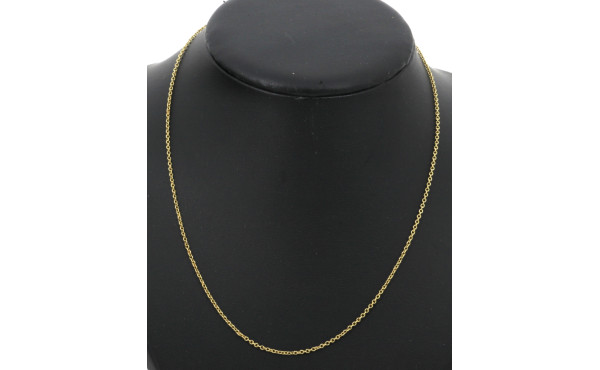 Chaîne en or jaune 18 cts, poinçon tête 